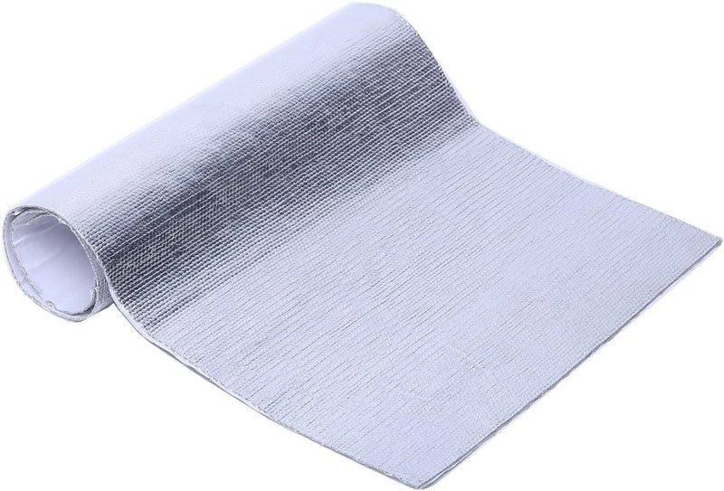 HANSWAY Aluminized Heat Shield Thermal Barrier Adhesive Backed Heat Mat 12''X36'' - Image 5